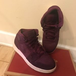 Purple Maroon Air Jordan 1s